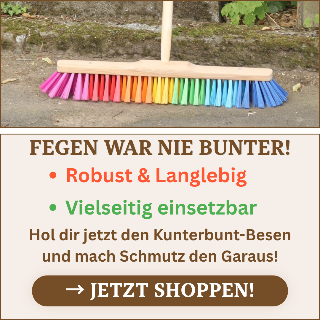 Besen Kunterbunt mobil Werbebanner der Kunterbuntartikel